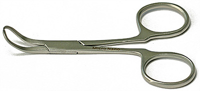 EM-Tec 12.AM scissor type short handle SEM pin stub gripper for Ø12.7mm pin stubs, anti-magnetic stainless steel